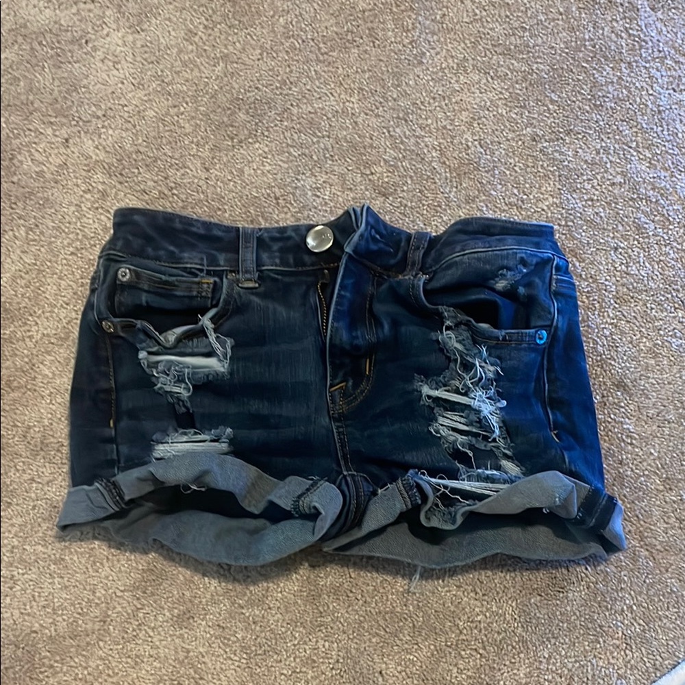 American Eagle Outfitters Dark Blue Jean Shorts